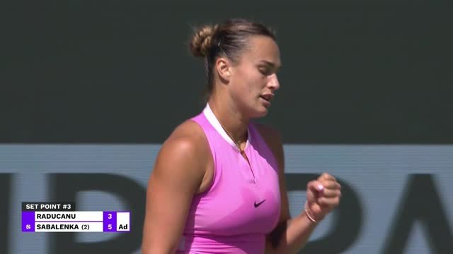 Sabalenka too strong for Raducanu as she makes Indian Wells last 16