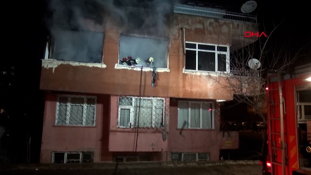 Kayseri'de 3 katlı binada yangın: 1 kişi dumandan etkilendi
