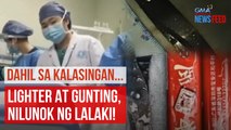 Lighter at gunting, nilunok ng lalaki! | GMA Integrated Newsfeed