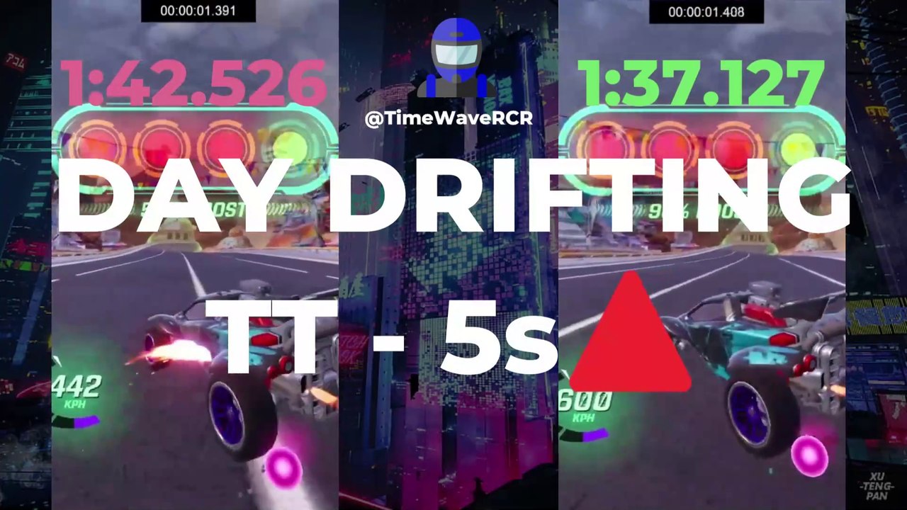 Day Drifting (1:42 vs 1:37) - Rocket Racing