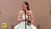 Oscars 2024 Emma Stone REACTS to Best Actress Win