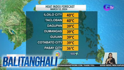 Malaking bahagi ng bansa, makararanas ng maalinsangang panahon (March 12, 2024) | BT