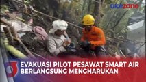 Detik-Detik Evakuasi Pilot Pesawat Smart Air Berlangsung Mengharukan