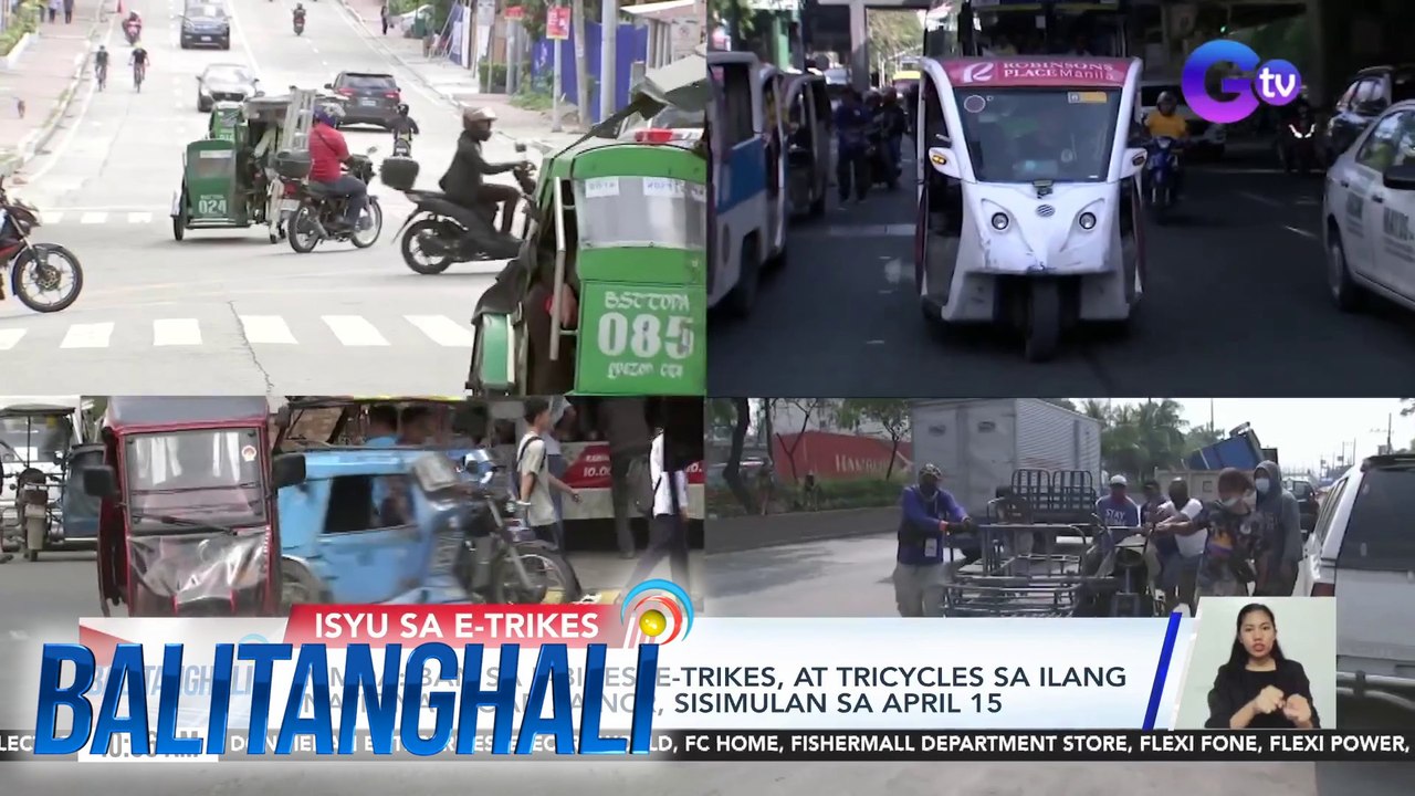 MMDA: Ban sa e-bikes, e-trikes, at tricycles sa ilang National Road sA NCR, sisimulan sa April 15 | BT
