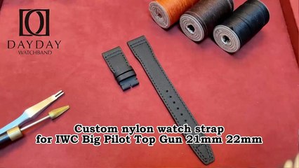 IWC Big Pilot Top Gun | Custom nylon watch strap