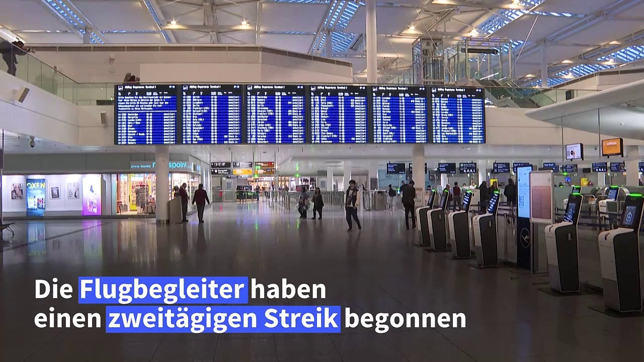 Lufthansa: Zweitägiger Streik der Flugbegleiter