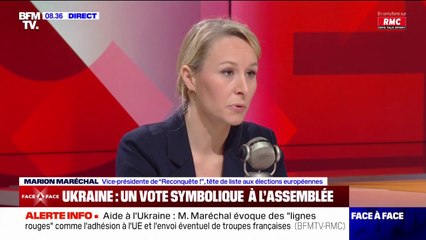 Soutien à l'Ukraine: pour Marion Maréchal, Emmanuel Macron "se lance dans des aventures irréfléchies sur le plan diplomatique"