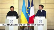 France / Ukraine : une aide de 3 milliards d'euros en 2024