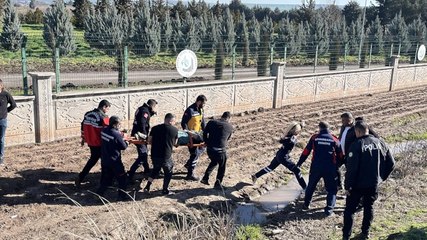 Şarampole devrilen minibüsteki 4’ü çocuk, 9 kişi yaralandı