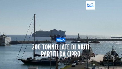 Télécharger la video: Gaza, la nave Open Arms parte da Cipro verso la Striscia: porta 200 tonnellate di aiuti umanitari