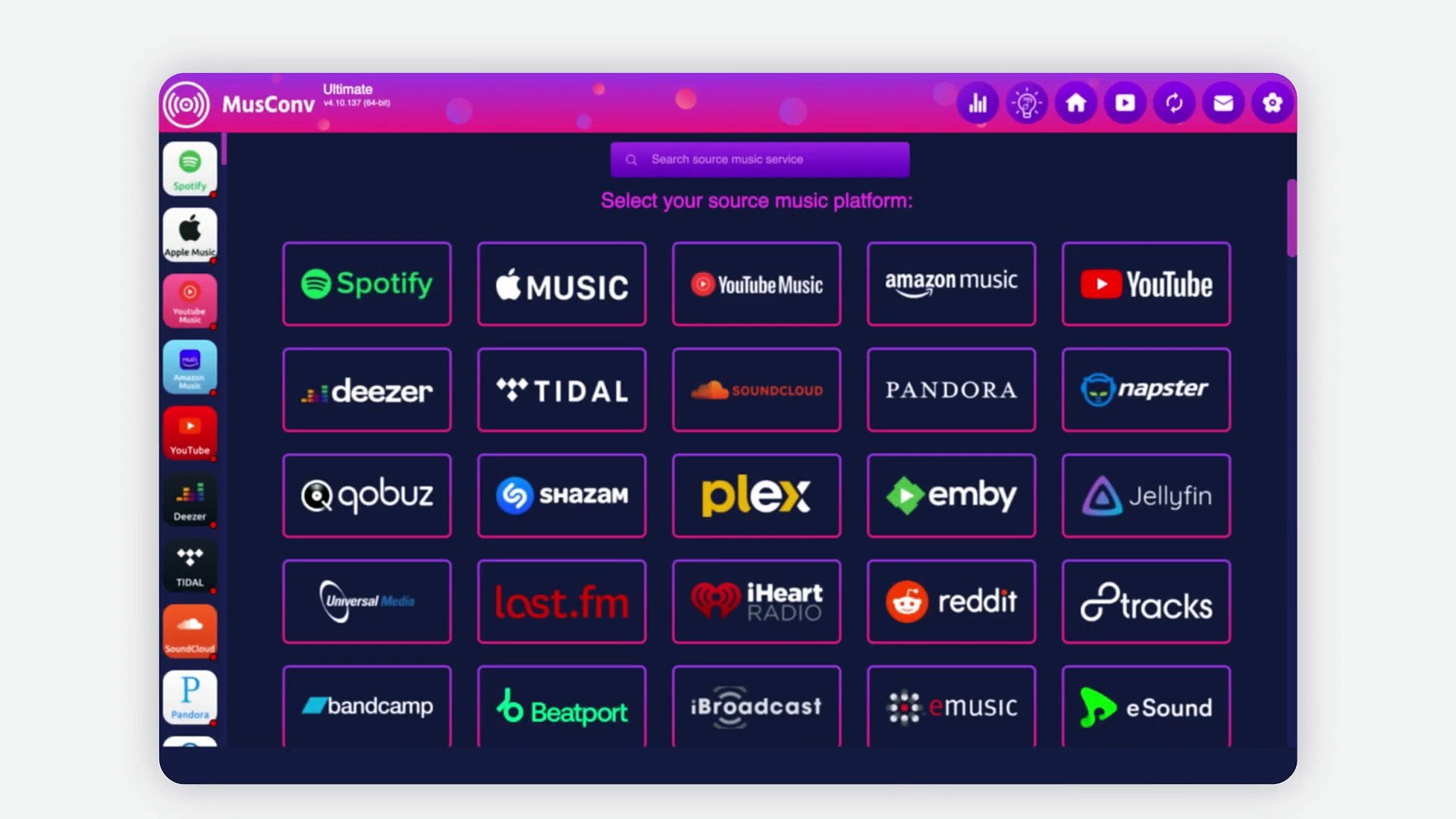 ⁣Copy Playlists From Streaming Services - Spotify, Apple Music, Tidal, Qobuz, YouTube Music via MusCo