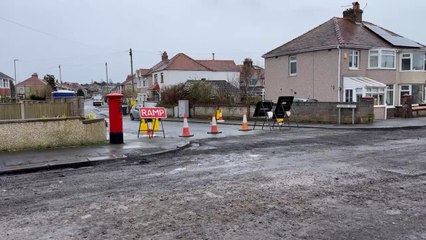 Resurfacing work in Morecambe underway