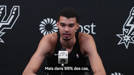 Spurs - Wembanyama : "Se faire dunker dessus, ce n’est rien"