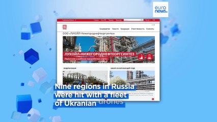 Fire reported at Russian oil refineries after mass Ukrainian drone attack