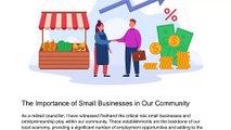 Supporting Small Businesses and Entrepreneurship in the Community | Daniel Martin Councillor
