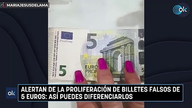 Alertan de la proliferación de billetes falsos de 5 euros: así puedes diferenciarlos