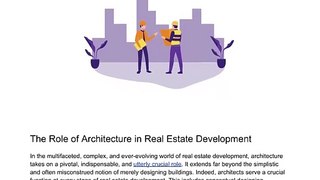 The Integral Role of Architecture in the World of Real Estate Development - Landmark Estates