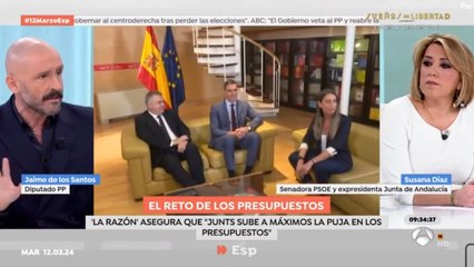 Jaime de los Santos (PP) deja a cuadros a Susana Díaz al ilustrar cómo el futuro de Sánchez pende de un hilo