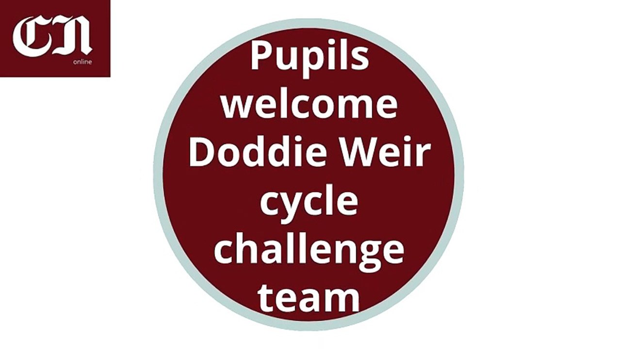 Tywyn pupils Doddie Weir cycle challenge video Dailymotion
