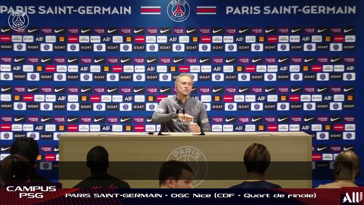 R️eplay : Paris Saint-Germain - OGC Nice : la conf de presse de Luis Enrique