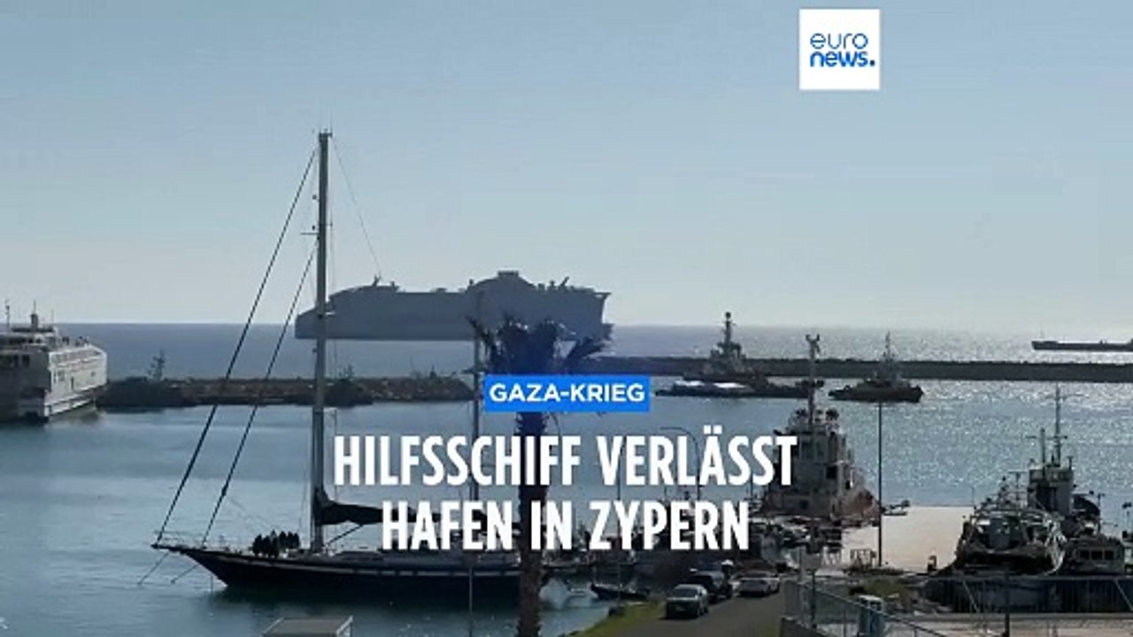 200 Tonnen Lebensmittel: Ein Hilfsschiff auf dem Weg von Zypern nach Gaza