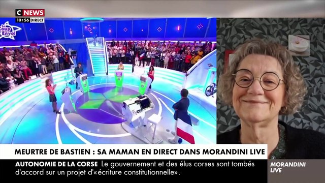 Meurtre de Bastien Payet - Soutenue par Jean-Luc Reichmann, sa mère témoigne en direct dans Morandini Live : Je suis à moitié morte. Ils ont pris ma santé, ils ont pris toute ma vie, mon unique enfant - Regardez
