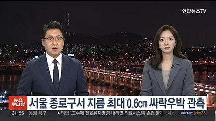 서울 종로구서 지름 최대 0.6㎝ 싸락우박 관측