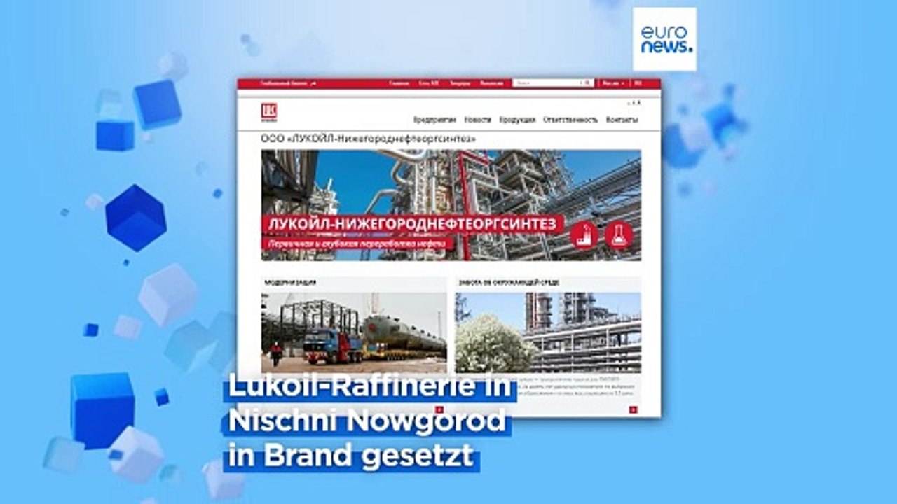 Moskau meldet Drohnenangriffe auf russische Ölanlagen