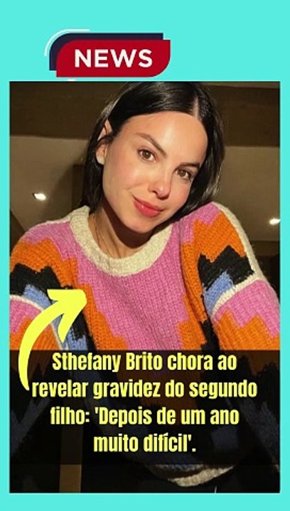Sthefany Brito chora ao revelar gravidez do segundo filho 'Depois de um ano muito difícil'.