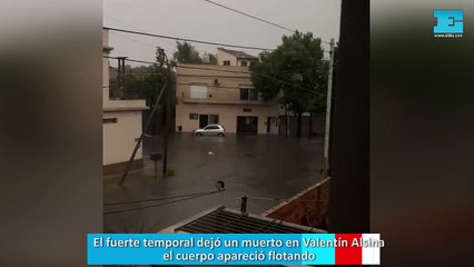 El fuerte temporal dejó un muerto en Valentín Alsina el cuerpo apareció flotando