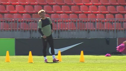 Atletico Madrid train ahead of Inter Milan second leg