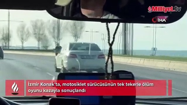 Tek tekerle ölüm oyunu kazayla bitti