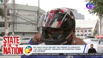 Pagsusuot ng half face helmet ng rider at angkas, isinusulong sa San Carlos, Negros Occidental para mapababa ang krimen | SONA