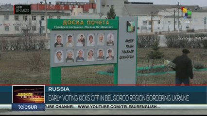 Russia: Early voting begins in Belgorod region bordering Ukraine