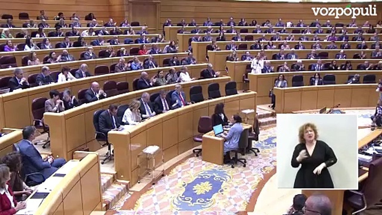 García Rodríguez (PP), a Pedro Sánchez: “Presidente, bienvenido al Senado. Bájese del Falcon"