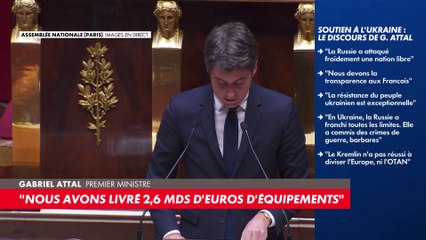 Gabriel Attal : «Dans les prochains mois, nous livrerons à l'Ukraine 150 drones»