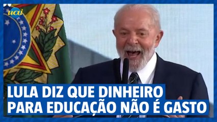 "Quero que os filhos dos trabalhadores tenham aquilo que os filhos da elite têm" diz Lula