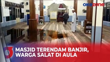 Masjid Terendam Banjir, Warga Palangka Raya Salat Tarawih di Aula