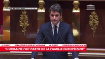 Gabriel Attal : «Une victoire de la Russie, c'est le signal qu'attendent les régimes autoritaires pour sonner la fin de l'histoire des démocraties libérales»