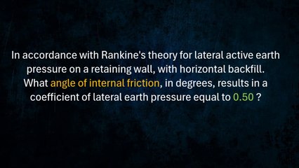 CE Board HGE Problem 37 (Hydraulics and Geotechnical Engineering) - CE May 2017