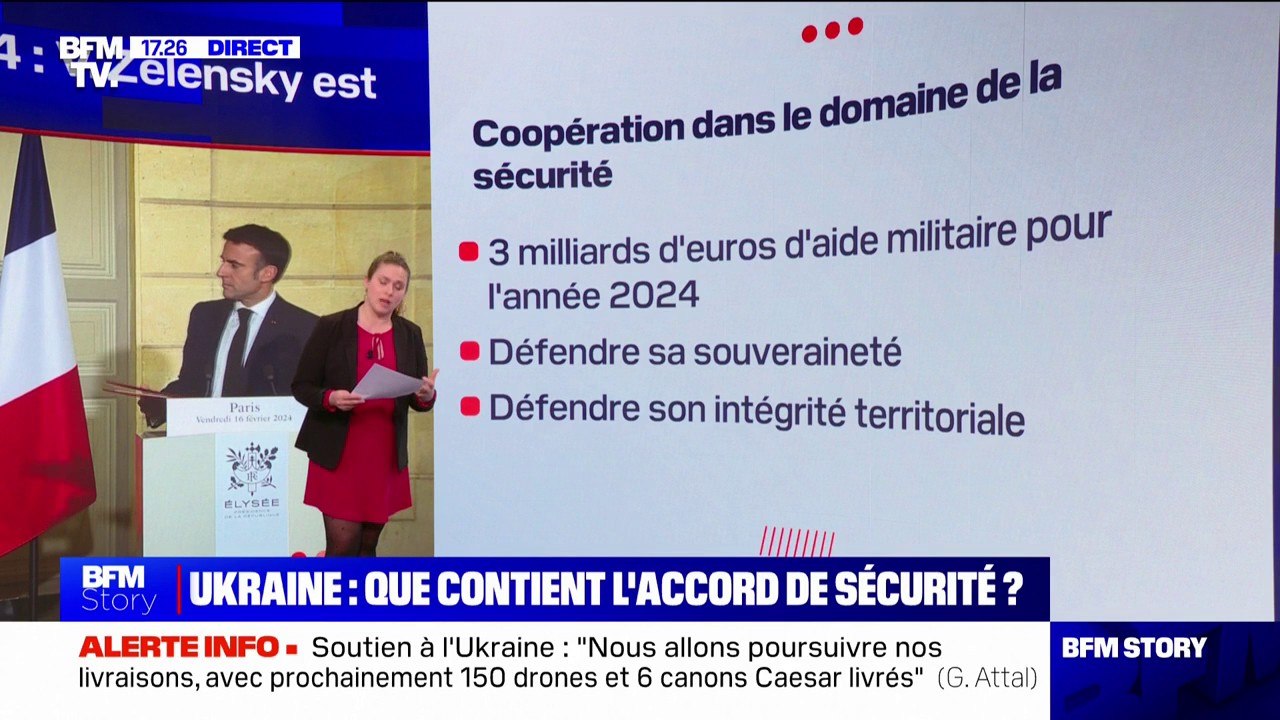 LES ÉCLAIREURS - Que contient l'accord de sécurité franco-ukrainien?