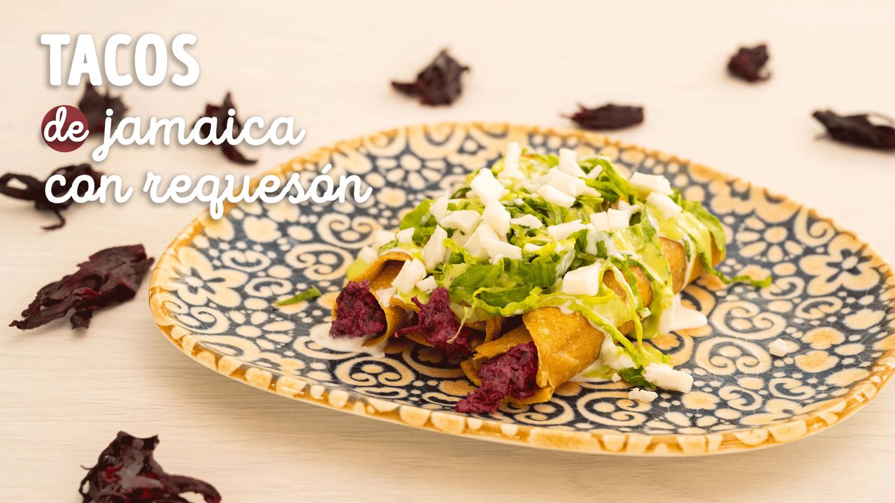 Tacos de jamaica y requesón: Receta fácil y saludable, image size:1280x720