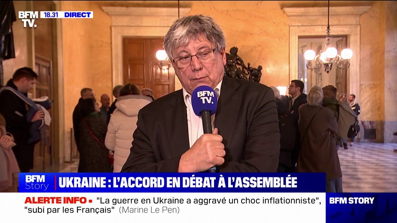 Soutien à l'Ukraine: "Le problème de cet accord de défense, c'est de nous entraîner uniquement dans une logique de surenchère vers la guerre", affirme Éric Coquerel (LFI)