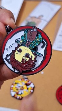 Naruto Revolving Metallic Keychain Action Figure Stainless Steel Keyring for Gifting with Key Ring 1