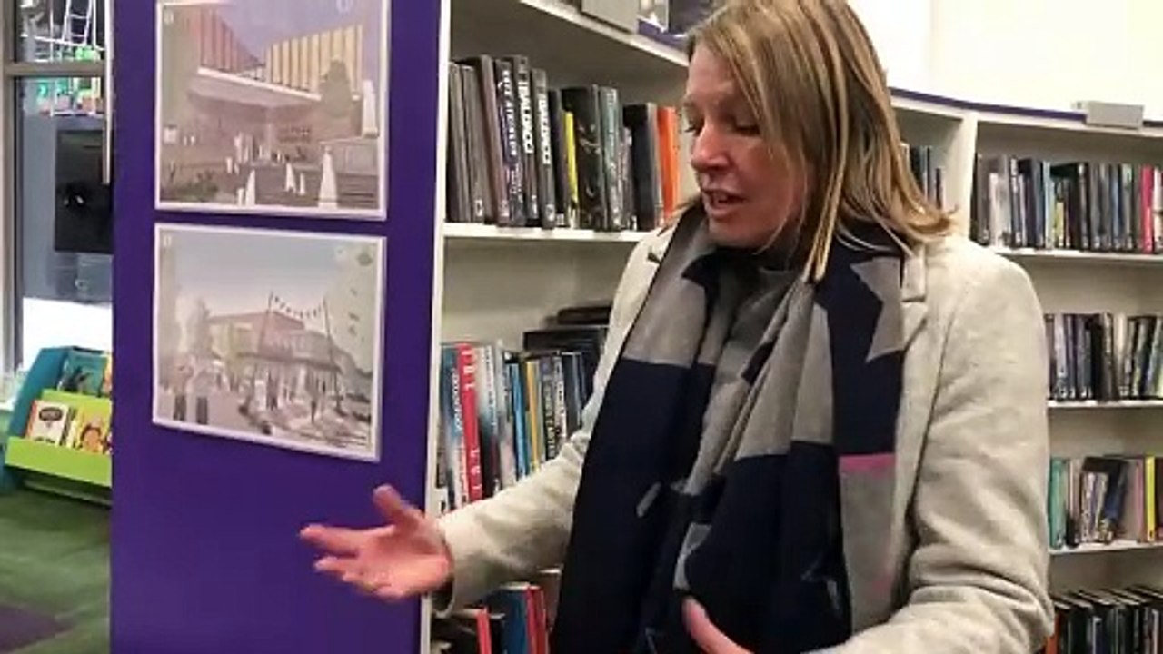 Councillor Carolyn Healy speaking at a Telford...