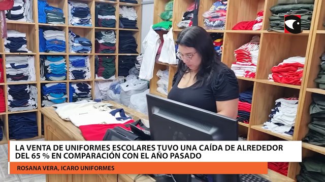 La venta de uniformes escolares tuvo una caída de alrededor del 65 % en comparación con el año pasado