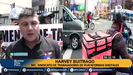 Download Video: Repartidores de delivery protestaron para exigir mejoras laborales