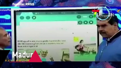 Maduro defiende al Papa y llama a Zelenski enemigo de la paz