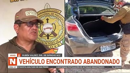 Encuentran un vehículo abandonado