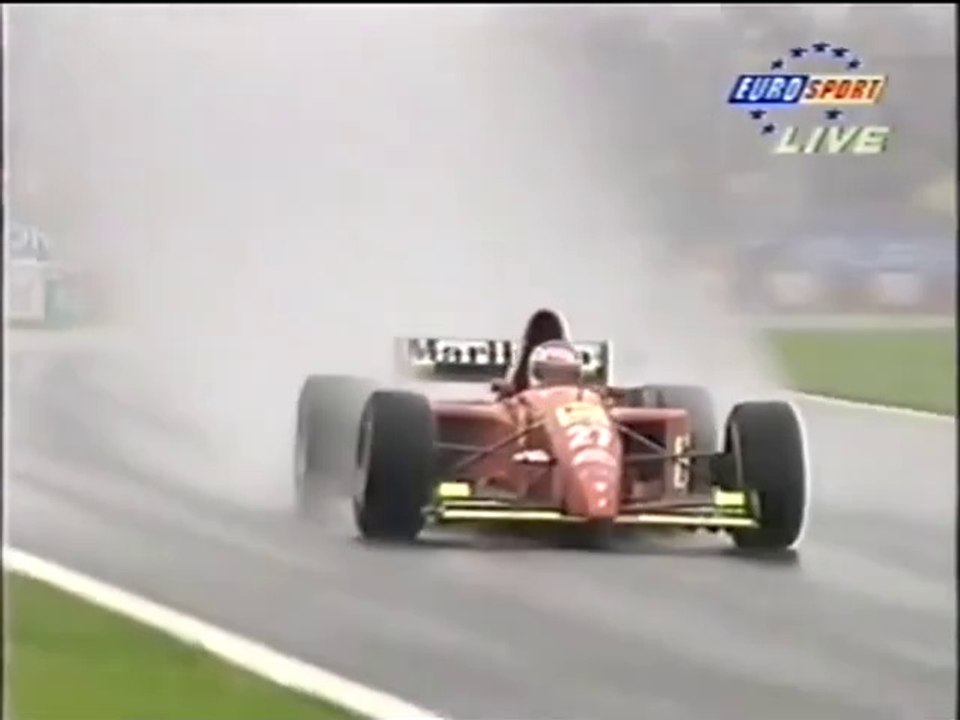 F1 – Jean Alesi (Ferrari V12) laps in warm-up – Canada 1995